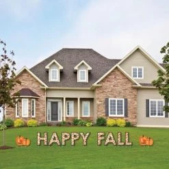 Big Dot of Happiness Fall Pumpkin - Yard Sign Outdoor Lawn Decorations - Halloween or Thanksgiving Party Yard Signs - Happy Fall
