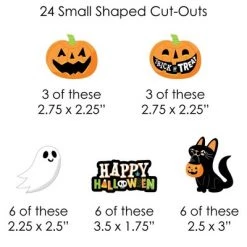 Big Dot of Happiness Jack-O'-Lantern Halloween - Kids Halloween Party DIY Decorations - Clothespin Garland Banner - 44 Pieces -Halloween Decorations Sales Store unnamed file 2618