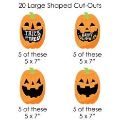 Big Dot of Happiness Jack-O'-Lantern Halloween - Kids Halloween Party DIY Decorations - Clothespin Garland Banner - 44 Pieces -Halloween Decorations Sales Store unnamed file 2619