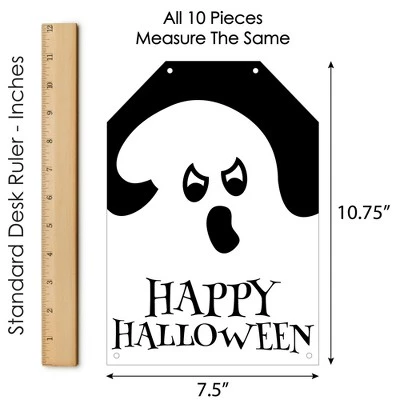 Big Dot of Happiness Spooky Ghost - Hanging Vertical Paper Door Banners - Halloween Party Wall Decoration Kit - Indoor Door Decor 4 Big Dot of Happiness Spooky Ghost - Hanging Vertical Paper Door Banners - Halloween Party Wall Decoration Kit - Indoor Door Decor - Image 4