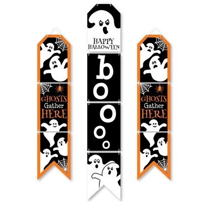 Big Dot of Happiness Spooky Ghost - Hanging Vertical Paper Door Banners - Halloween Party Wall Decoration Kit - Indoor Door Decor 5 Big Dot of Happiness Spooky Ghost - Hanging Vertical Paper Door Banners - Halloween Party Wall Decoration Kit - Indoor Door Decor - Image 5