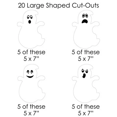 Big Dot of Happiness Spooky Ghost - Halloween Party DIY Decorations - Clothespin Garland Banner - 44 Pieces 5 Big Dot of Happiness Spooky Ghost - Halloween Party DIY Decorations - Clothespin Garland Banner - 44 Pieces - Image 5