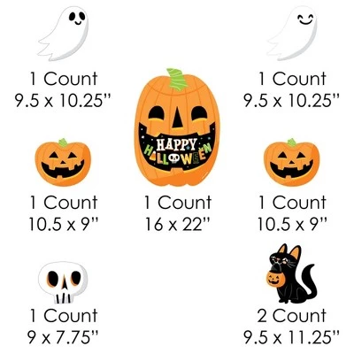 Big Dot of Happiness Jack-O'-Lantern Halloween - Yard Sign and Outdoor Lawn Decorations - Kids Halloween Party Yard Signs - Set of 8 4 Big Dot of Happiness Jack-O'-Lantern Halloween - Yard Sign and Outdoor Lawn Decorations - Kids Halloween Party Yard Signs - Set of 8 - Image 4
