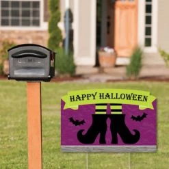 Big Dot of Happiness Happy Halloween - Witch Party Yard Sign Lawn Decorations - Happy Halloween Party Yardy Sign