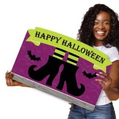 Big Dot of Happiness Happy Halloween - Witch Party Yard Sign Lawn Decorations - Happy Halloween Party Yardy Sign -Halloween Decorations Sales Store unnamed file 2644