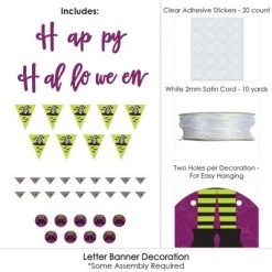 Big Dot of Happiness Happy Halloween - Witch Party Letter Banner Decoration - 36 Banner Cutouts and Happy Halloween Banner Letters -Halloween Decorations Sales Store unnamed file 2654
