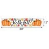 Big Dot of Happiness Fall Pumpkin - Halloween or Thanksgiving Party Decorations Party Banner