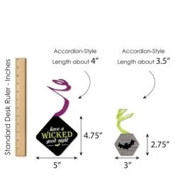 Big Dot of Happiness Happy Halloween - Witch Party Hanging Decor - Party Decoration Swirls - Set of 40 -Halloween Decorations Sales Store unnamed file 2689