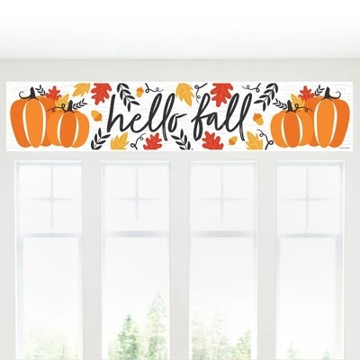 Big Dot of Happiness Fall Pumpkin - Halloween or Thanksgiving Party Decorations Party Banner 3 Big Dot of Happiness Fall Pumpkin - Halloween or Thanksgiving Party Decorations Party Banner - Image 3