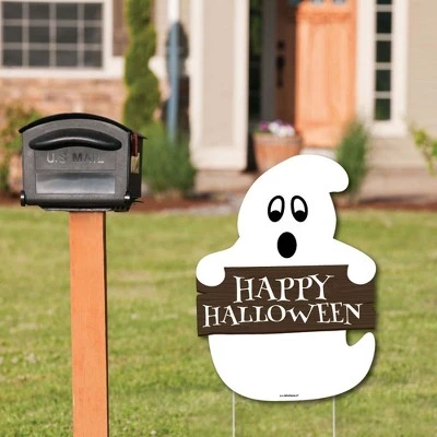Big Dot of Happiness Spooky Ghost - Party Decorations - Halloween Party Welcome Yard Sign 1 Big Dot of Happiness Spooky Ghost - Party Decorations - Halloween Party Welcome Yard Sign