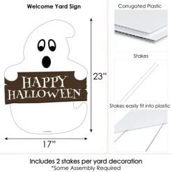 Big Dot of Happiness Spooky Ghost - Party Decorations - Halloween Party Welcome Yard Sign 12 Big Dot of Happiness Spooky Ghost - Party Decorations - Halloween Party Welcome Yard Sign -Halloween Decorations Sales Store unnamed file 2706