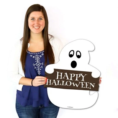 Big Dot of Happiness Spooky Ghost - Party Decorations - Halloween Party Welcome Yard Sign 7 Big Dot of Happiness Spooky Ghost - Party Decorations - Halloween Party Welcome Yard Sign - Image 7