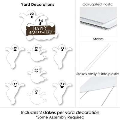 Big Dot of Happiness Spooky Ghost - Yard Sign and Outdoor Lawn Decorations - Halloween Party Yard Signs - Set of 8 3 Big Dot of Happiness Spooky Ghost - Yard Sign and Outdoor Lawn Decorations - Halloween Party Yard Signs - Set of 8 - Image 3