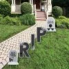 Big Dot of Happiness Graveyard Tombstones - Yard Sign Outdoor Lawn Decorations - Halloween Party Yard Signs - RIP