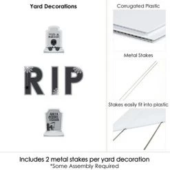 Big Dot of Happiness Graveyard Tombstones - Yard Sign Outdoor Lawn Decorations - Halloween Party Yard Signs - RIP 8 Big Dot of Happiness Graveyard Tombstones - Yard Sign Outdoor Lawn Decorations - Halloween Party Yard Signs - RIP -Halloween Decorations Sales Store unnamed file 2715