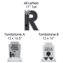 Big Dot of Happiness Graveyard Tombstones - Yard Sign Outdoor Lawn Decorations - Halloween Party Yard Signs - RIP 9 Big Dot of Happiness Graveyard Tombstones - Yard Sign Outdoor Lawn Decorations - Halloween Party Yard Signs - RIP -Halloween Decorations Sales Store unnamed file 2716