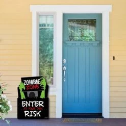 Big Dot of Happiness Zombie Zone - Party Decorations - Halloween or Birthday Zombie Crawl Party Welcome Yard Sign -Halloween Decorations Sales Store unnamed file 2721