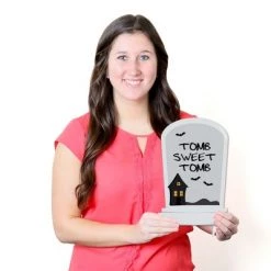 Big Dot of Happiness Graveyard Tombstones - Yard Sign and Outdoor Lawn Decorations - Halloween Party Yard Signs - Set of 8 -Halloween Decorations Sales Store unnamed file 2730