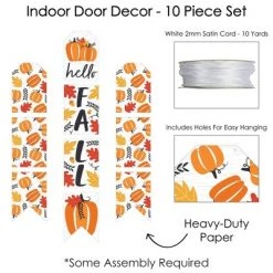 Big Dot of Happiness Fall Pumpkin - Hanging Vertical Paper Door Banners - Halloween or Thanksgiving Party Wall Decoration Kit - Indoor Door Decor -Halloween Decorations Sales Store unnamed file 274