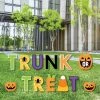 Big Dot of Happiness Trunk or Treat - Yard Sign Outdoor Lawn Decorations - Halloween Car Parade Party Yard Signs - Trunk or Treat