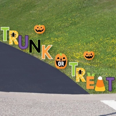 Big Dot of Happiness Trunk or Treat - Yard Sign Outdoor Lawn Decorations - Halloween Car Parade Party Yard Signs - Trunk or Treat 2 Big Dot of Happiness Trunk or Treat - Yard Sign Outdoor Lawn Decorations - Halloween Car Parade Party Yard Signs - Trunk or Treat - Image 2