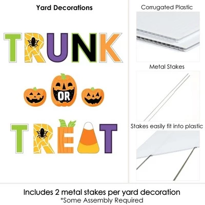 Big Dot of Happiness Trunk or Treat - Yard Sign Outdoor Lawn Decorations - Halloween Car Parade Party Yard Signs - Trunk or Treat 3 Big Dot of Happiness Trunk or Treat - Yard Sign Outdoor Lawn Decorations - Halloween Car Parade Party Yard Signs - Trunk or Treat - Image 3