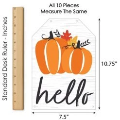 Big Dot of Happiness Fall Pumpkin - Hanging Vertical Paper Door Banners - Halloween or Thanksgiving Party Wall Decoration Kit - Indoor Door Decor -Halloween Decorations Sales Store unnamed file 275