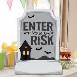 Big Dot of Happiness Graveyard Tombstones - Party Decorations - Halloween Party Welcome Yard Sign -Halloween Decorations Sales Store unnamed file 2750