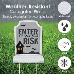 Big Dot of Happiness Graveyard Tombstones - Party Decorations - Halloween Party Welcome Yard Sign -Halloween Decorations Sales Store unnamed file 2751