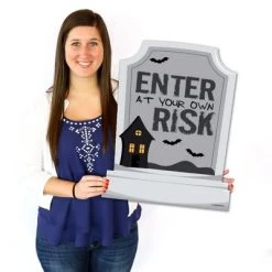 Big Dot of Happiness Graveyard Tombstones - Party Decorations - Halloween Party Welcome Yard Sign -Halloween Decorations Sales Store unnamed file 2753