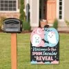 Big Dot of Happiness Boo-y or Ghoul - Party Decorations - Halloween Gender Reveal Party Welcome Yard Sign