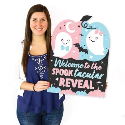 Big Dot of Happiness Boo-y or Ghoul - Party Decorations - Halloween Gender Reveal Party Welcome Yard Sign 7 Big Dot of Happiness Boo-y or Ghoul - Party Decorations - Halloween Gender Reveal Party Welcome Yard Sign - Image 7
