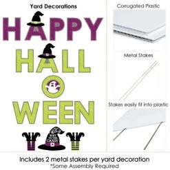 Big Dot of Happiness Happy Halloween - Yard Sign Outdoor Lawn Decorations - Witch Party Yard Signs - Happy Halloween -Halloween Decorations Sales Store unnamed file 2799