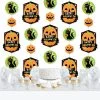 Big Dot of Happiness Jack-O'-Lantern Halloween - Kids Halloween Party DIY Backdrop - Hanging Vertical Decorations - 30 Pieces