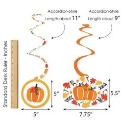 Big Dot of Happiness Fall Pumpkin - Halloween or Thanksgiving Party Hanging Decor - Party Decoration Swirls - Set of 40 10 Big Dot of Happiness Fall Pumpkin - Halloween or Thanksgiving Party Hanging Decor - Party Decoration Swirls - Set of 40 -Halloween Decorations Sales Store unnamed file 281