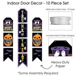 Big Dot of Happiness Trunk or Treat - Hanging Vertical Paper Door Banners - Halloween Car Parade Party Wall Decoration Kit - Indoor Door Decor -Halloween Decorations Sales Store unnamed file 2813