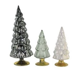 Cody Foster Halloween 7.0" Small Hue Trees Gray Set / 3 Halloween Decorate Decor Mantle - Decorative Sculptures