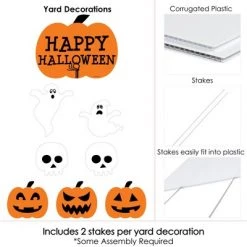 Big Dot of Happiness Trick or Treat - Yard Sign & Outdoor Lawn Decorations - Happy Halloween Party Yard Signs - Set of 8 -Halloween Decorations Sales Store unnamed file 2833