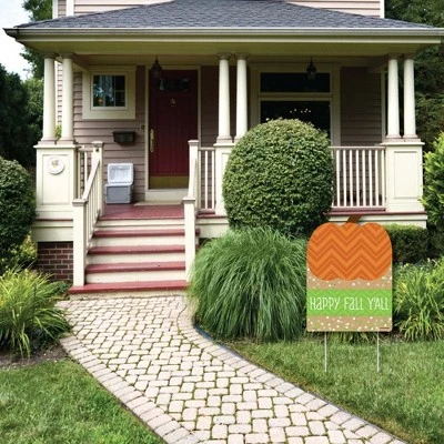 Big Dot of Happiness Pumpkin Patch - Party Decorations - Fall, Halloween or Thanksgiving Welcome Yard Sign 2 Big Dot of Happiness Pumpkin Patch - Party Decorations - Fall, Halloween or Thanksgiving Welcome Yard Sign - Image 2