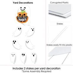 Big Dot of Happiness You've Been Booed - Yard Sign and Outdoor Lawn Decorations - Ghost Halloween Party Yard Signs - Set of 8 -Halloween Decorations Sales Store unnamed file 2844