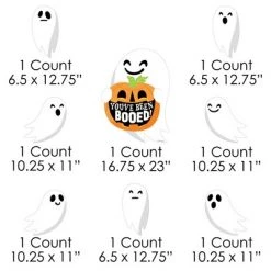Big Dot of Happiness You've Been Booed - Yard Sign and Outdoor Lawn Decorations - Ghost Halloween Party Yard Signs - Set of 8 -Halloween Decorations Sales Store unnamed file 2845