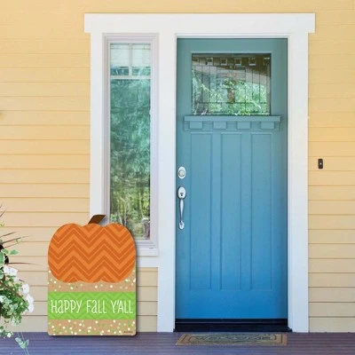 Big Dot of Happiness Pumpkin Patch - Party Decorations - Fall, Halloween or Thanksgiving Welcome Yard Sign 3 Big Dot of Happiness Pumpkin Patch - Party Decorations - Fall, Halloween or Thanksgiving Welcome Yard Sign - Image 3