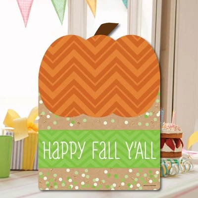 Big Dot of Happiness Pumpkin Patch - Party Decorations - Fall, Halloween or Thanksgiving Welcome Yard Sign 4 Big Dot of Happiness Pumpkin Patch - Party Decorations - Fall, Halloween or Thanksgiving Welcome Yard Sign - Image 4