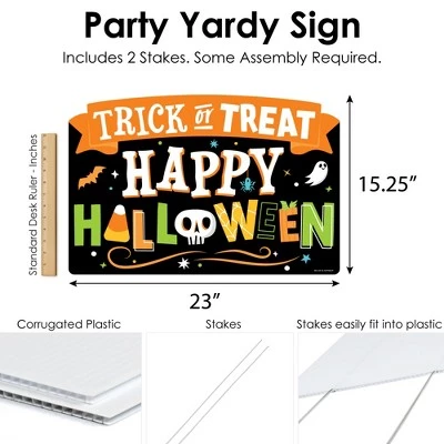 Big Dot of Happiness Jack-O'-Lantern Halloween - Kids Halloween Party Yard Sign Lawn Decorations - Trick or Treat Party Yardy Sign 4 Big Dot of Happiness Jack-O'-Lantern Halloween - Kids Halloween Party Yard Sign Lawn Decorations - Trick or Treat Party Yardy Sign - Image 4