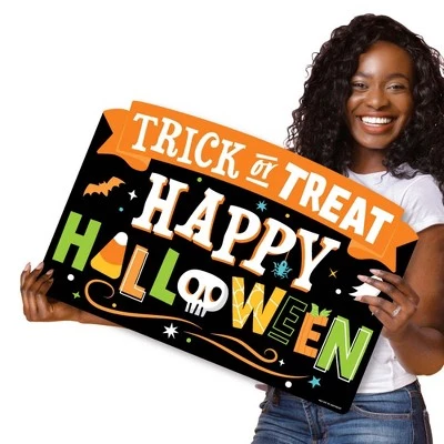 Big Dot of Happiness Jack-O'-Lantern Halloween - Kids Halloween Party Yard Sign Lawn Decorations - Trick or Treat Party Yardy Sign 5 Big Dot of Happiness Jack-O'-Lantern Halloween - Kids Halloween Party Yard Sign Lawn Decorations - Trick or Treat Party Yardy Sign - Image 5