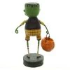 Lori Mitchell 5.5" Little Frankie Stein Pumpkin Trick Halloween - Decorative Figurines