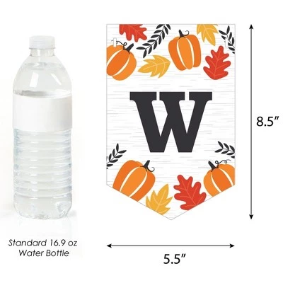 Big Dot of Happiness Fall Pumpkin - Halloween or Thanksgiving Party Bunting Banner - Party Decorations - Welcome Fall 2 Big Dot of Happiness Fall Pumpkin - Halloween or Thanksgiving Party Bunting Banner - Party Decorations - Welcome Fall - Image 2