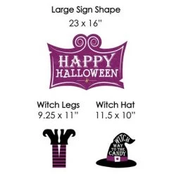 Big Dot of Happiness Happy Halloween - Yard Sign and Outdoor Lawn Decorations - Witch Party Yard Signs - Set of 8 -Halloween Decorations Sales Store unnamed file 2941
