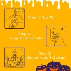 Costway 4Ft/6FT Halloween Blow-up Inflatable Headless Skeleton with LED Bulbs Yard Decoration -Halloween Decorations Sales Store unnamed file 2960