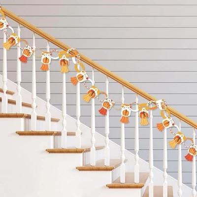 Big Dot of Happiness Fall Pumpkin - 90 Chain Links & 30 Paper Tassels Decoration Kit - Halloween or Thanksgiving Party Paper Chains Garland - 21 feet 1 Big Dot of Happiness Fall Pumpkin - 90 Chain Links & 30 Paper Tassels Decoration Kit - Halloween or Thanksgiving Party Paper Chains Garland - 21 feet